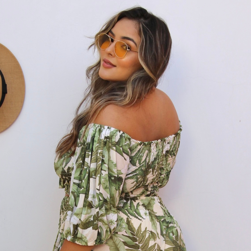 Cropped Bia Plus Size Atacama Green