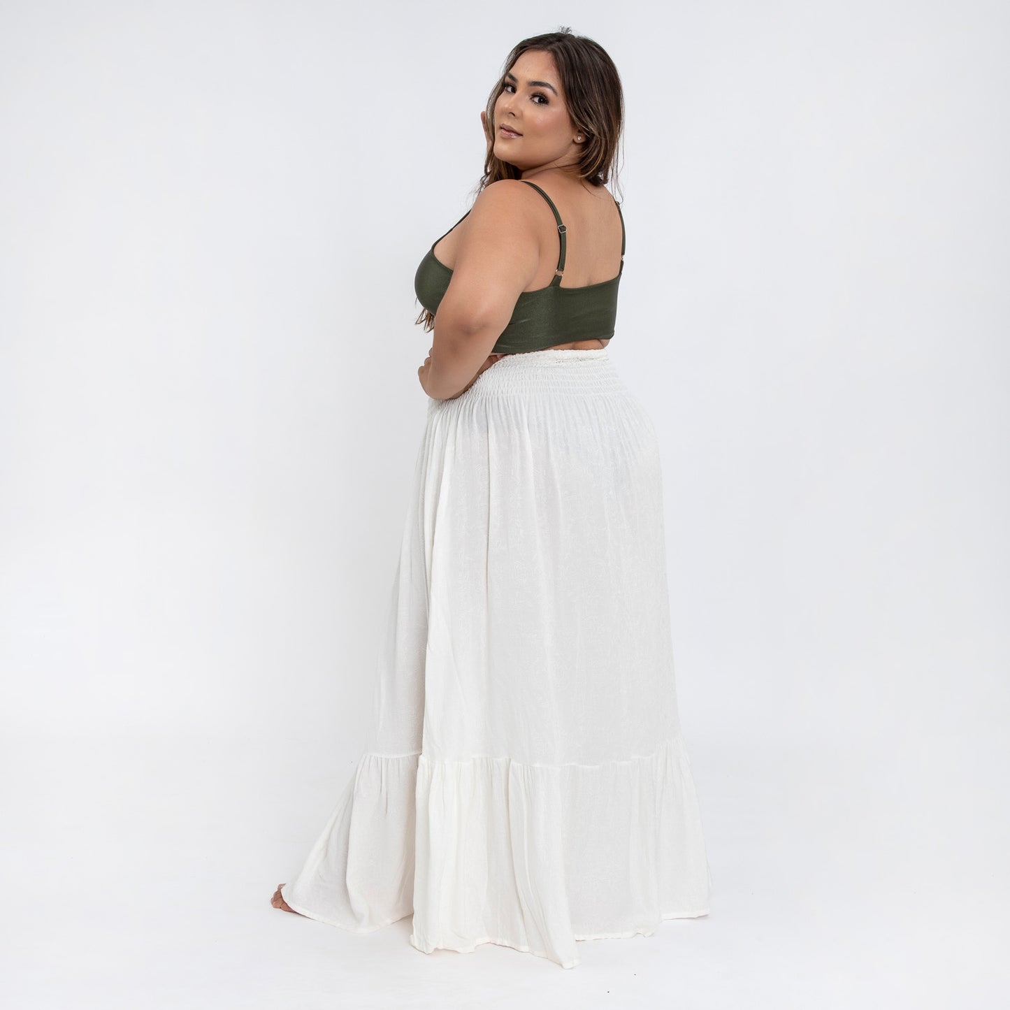 Skirt Maya Plus Size Off-White White