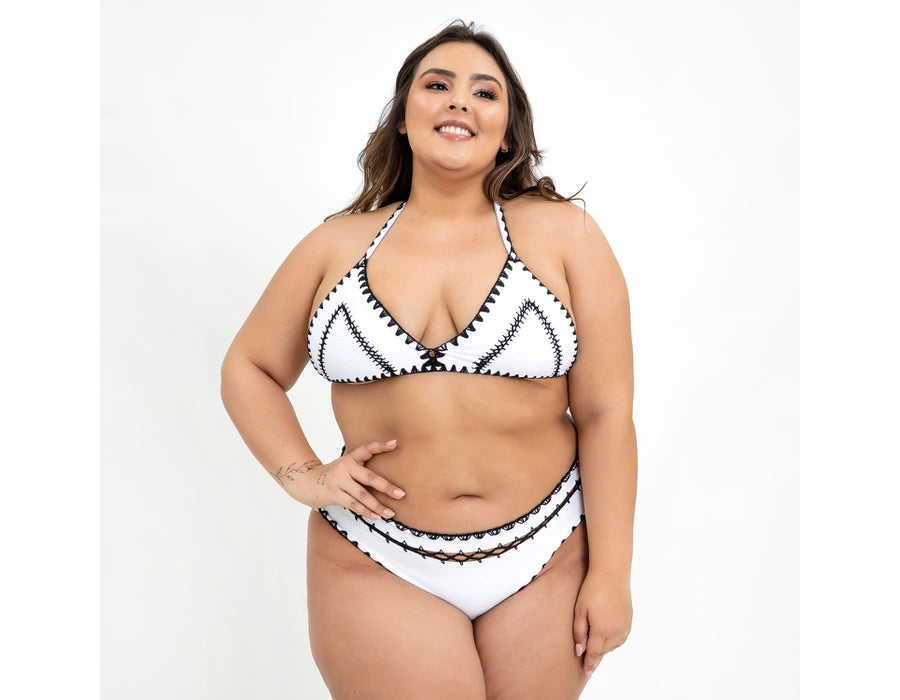 Bikini Plus Size Boho Beach White