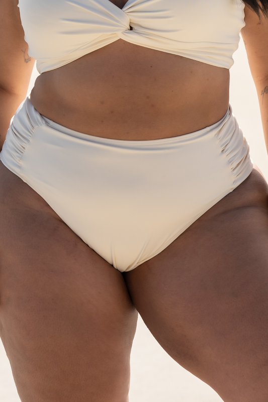Bottom Thong Off-White White Plus Size