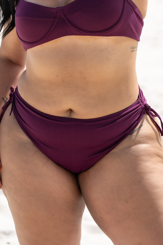 Bottom Thong Tiras Malbec Plus Size