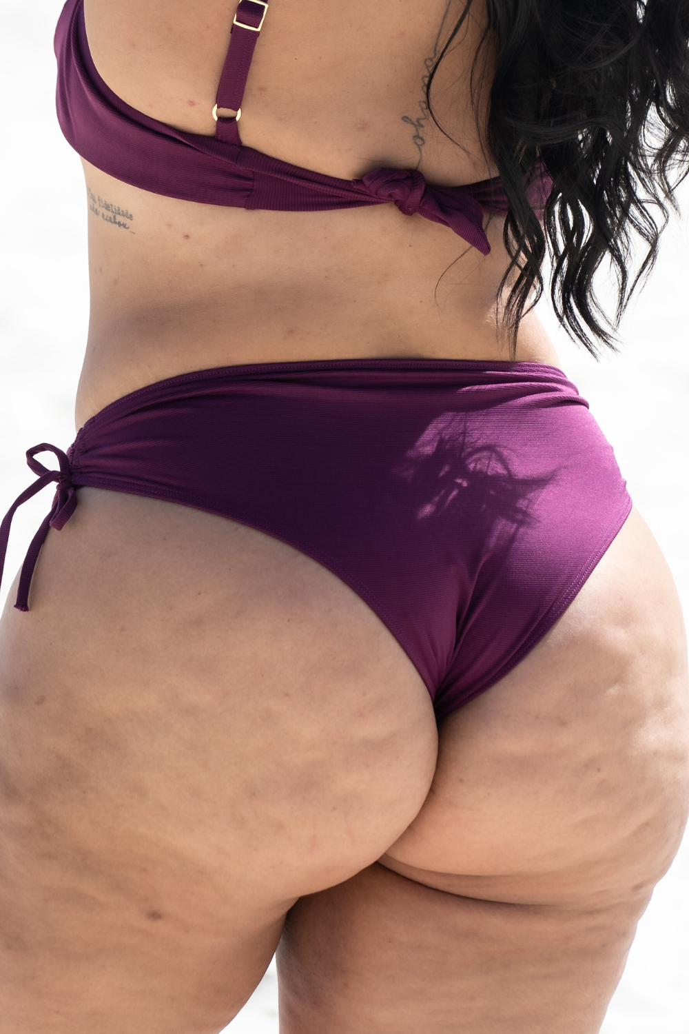 Bottom Thong Tiras Malbec Plus Size