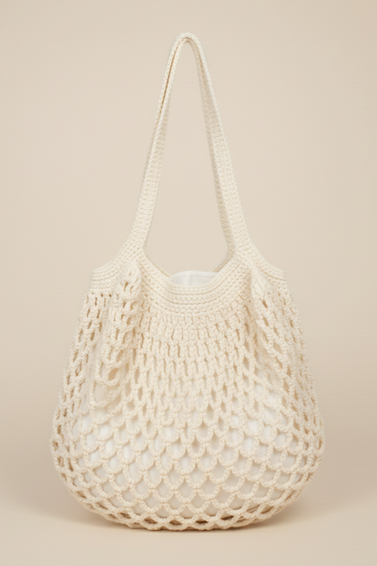 Bag Redonda Crochet Off-White