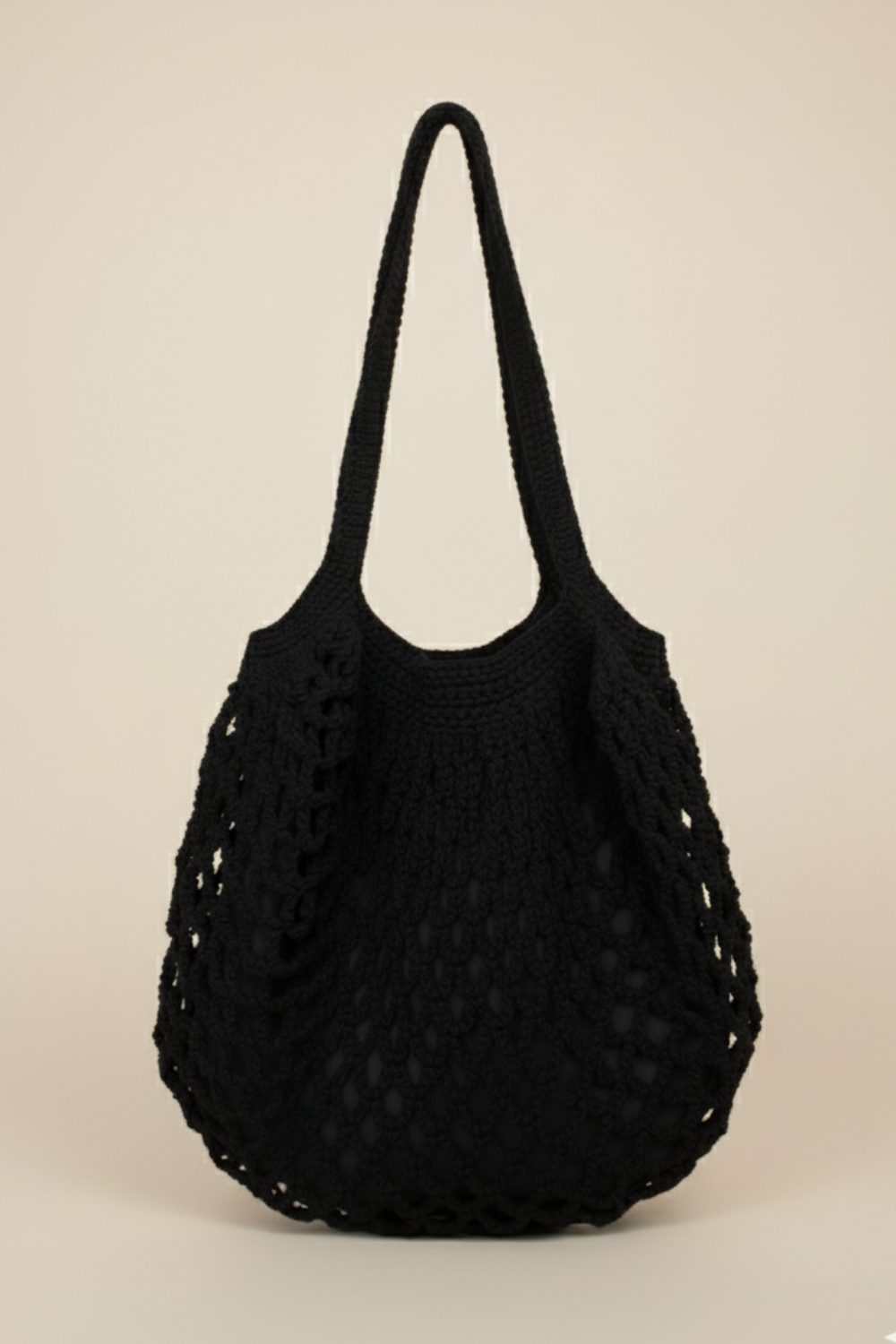 Bag Redonda Crochet Black