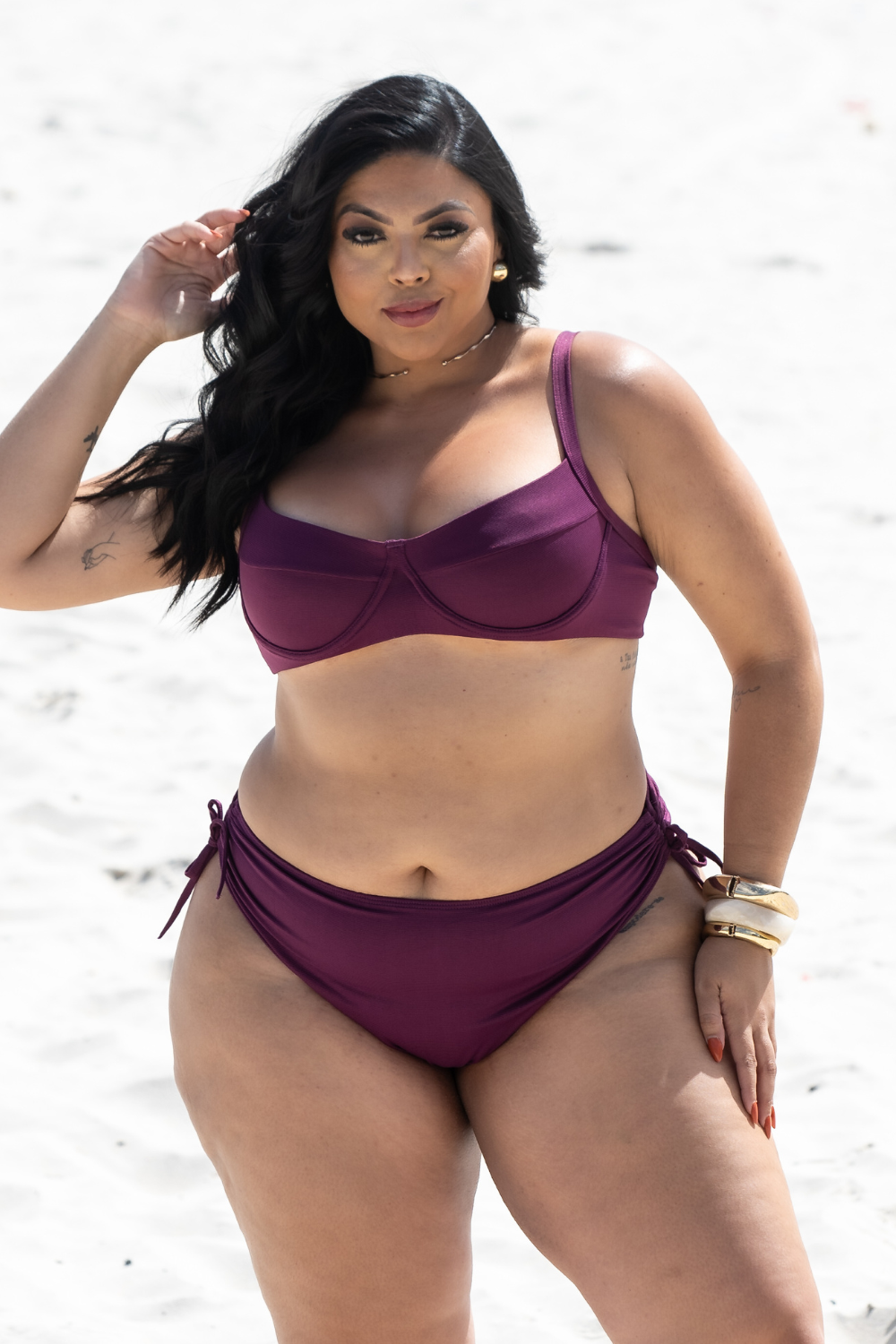 Bikini Meia-Taça Capri Malbec Plus Size