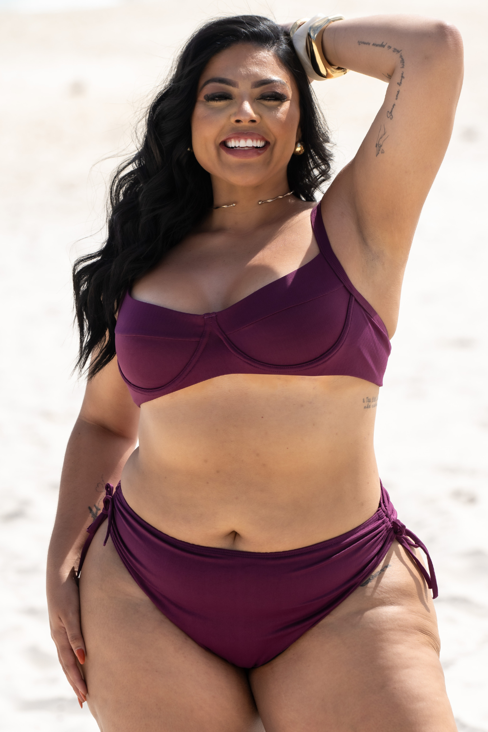 Bikini Meia-Taça Capri Malbec Plus Size