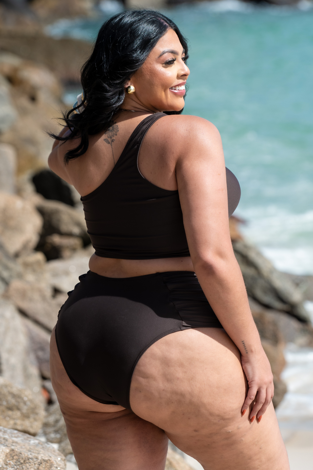Bikini Um Ombro Só Cocoa Plus Size