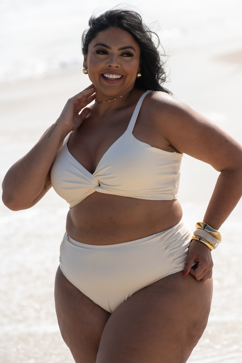 Bikini Renata Off-White White Plus Size
