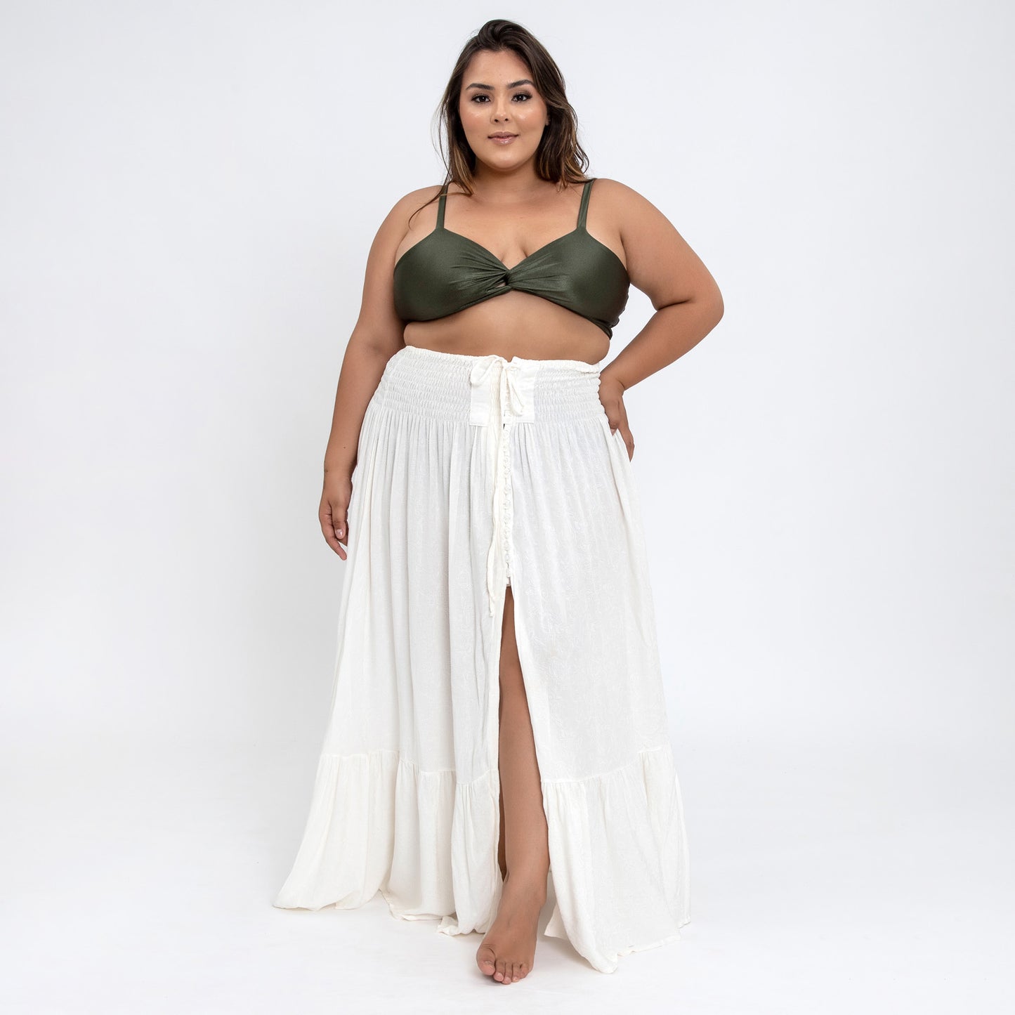 Skirt Maya Plus Size Off-White White