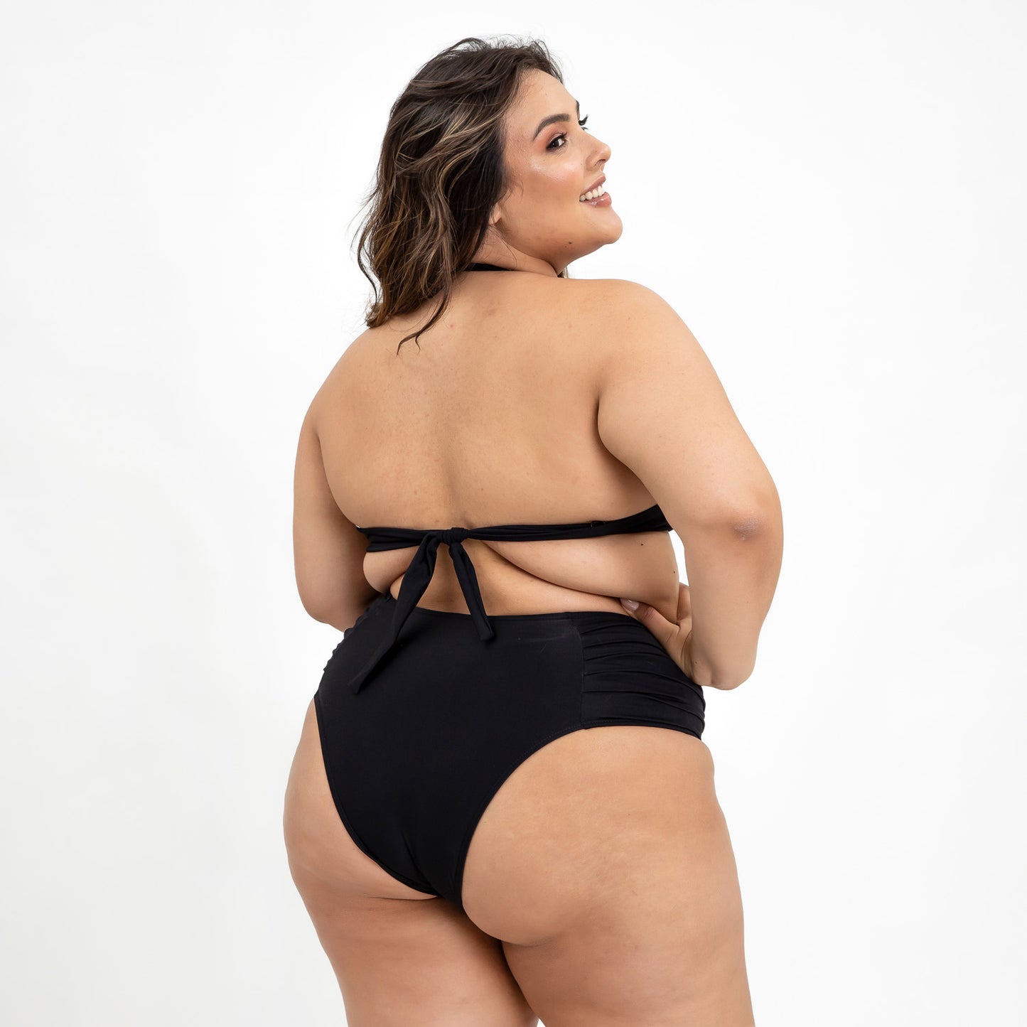 Bottom Bikini Plus Size Thong Black