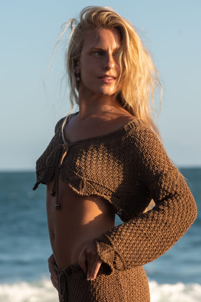 Aimê Cocoa Crop Top