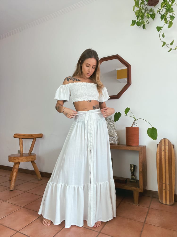 Ivory Maya Skirt