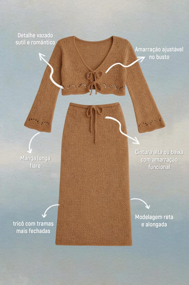 Aimê Cocoa Crop Top