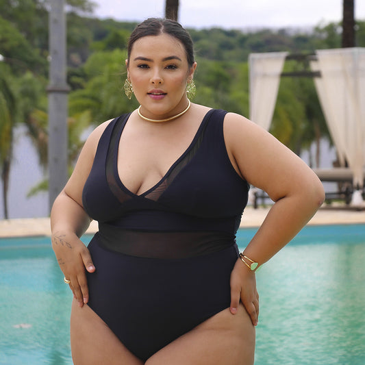 Body Plus Size Tulle Black