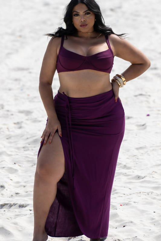 Skirt Long Athena Malbec Plus Size