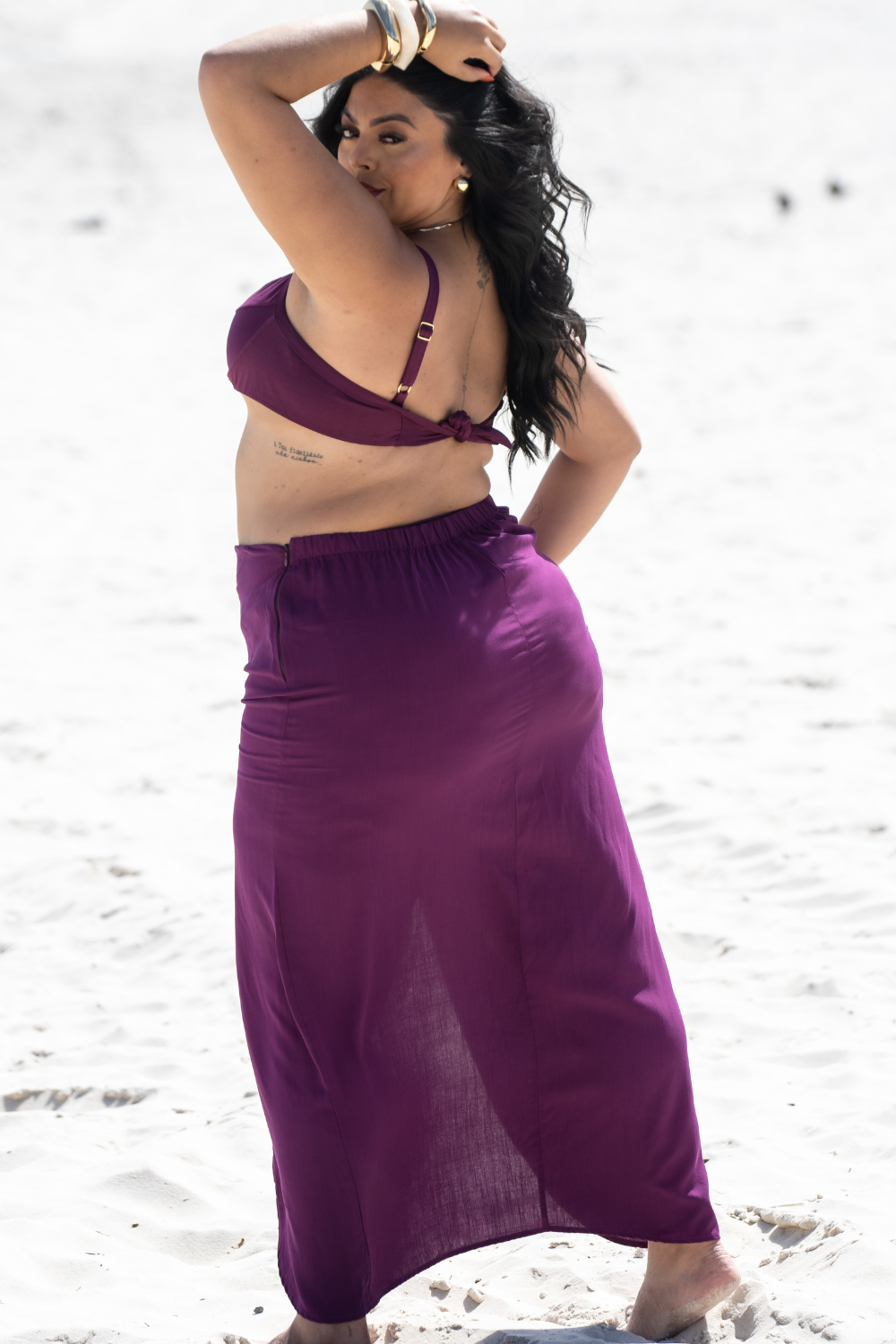 Skirt Long Athena Malbec Plus Size