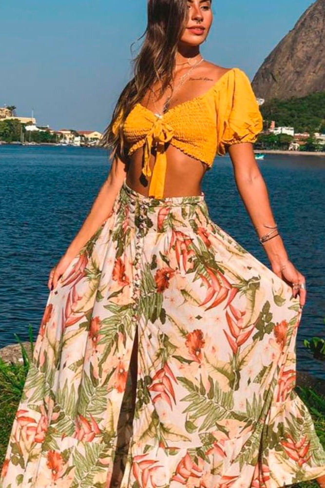 Tropical Breeze Maxi Skirt