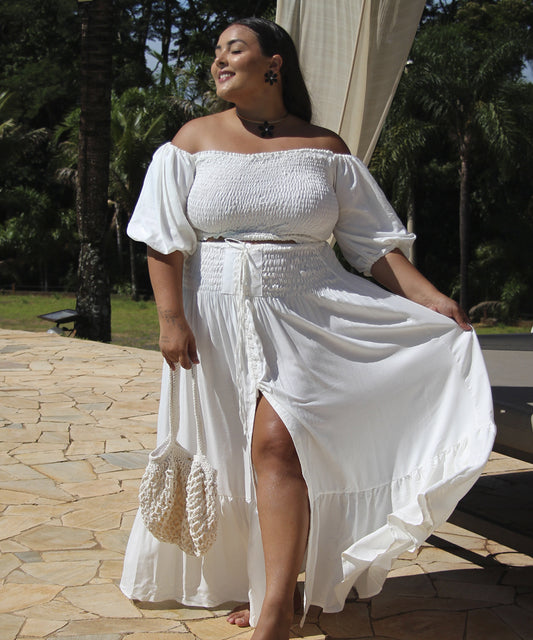 Skirt Maya Plus Size Off-White White