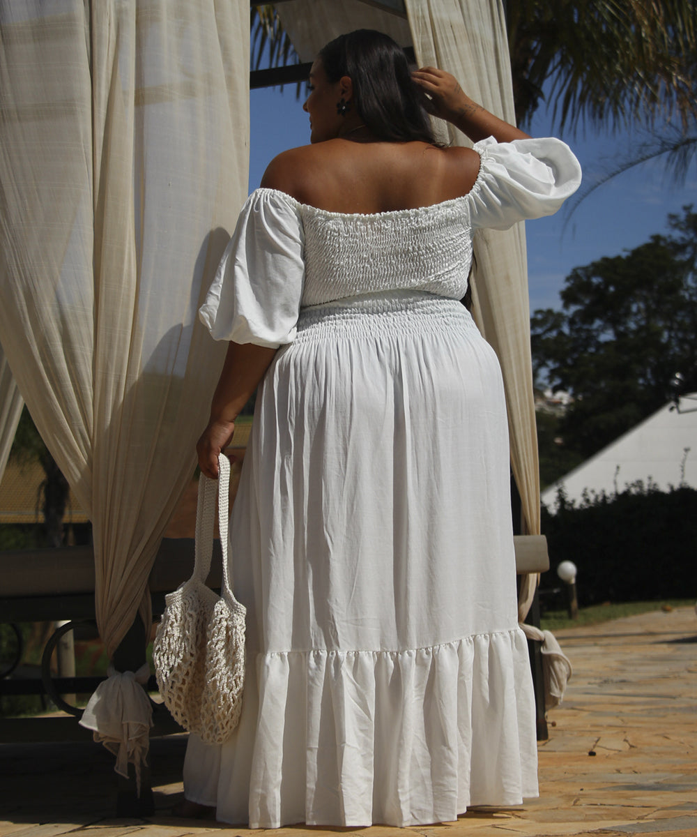 Skirt Maya Plus Size Off-White White