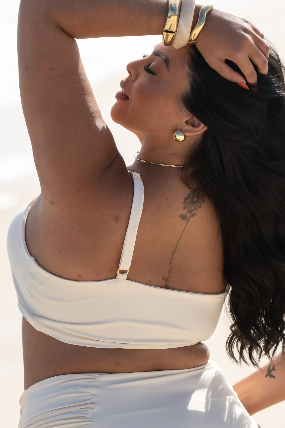 Top Renata Off-White White Plus Size